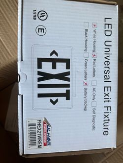 Exit sign led