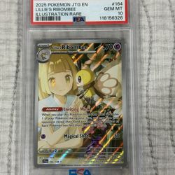 2025 POKEMON JTG EN-JOURNEY TOGETHER ILLUSTRATION RARE LILLIE'S RIBOMBEE PSA 10