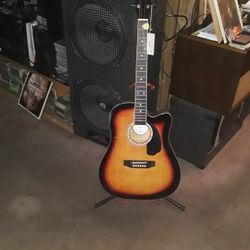 Brand NEW ASHTHORPE Electric/Acoustic  Guitar 