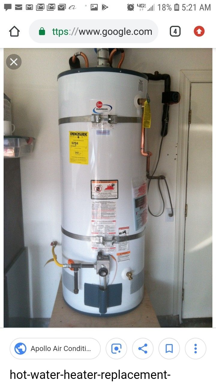 USED, CLEAN AND WORKING WATER HEATERS