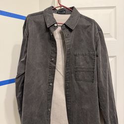 Zara Men’s Large Denim Grey 