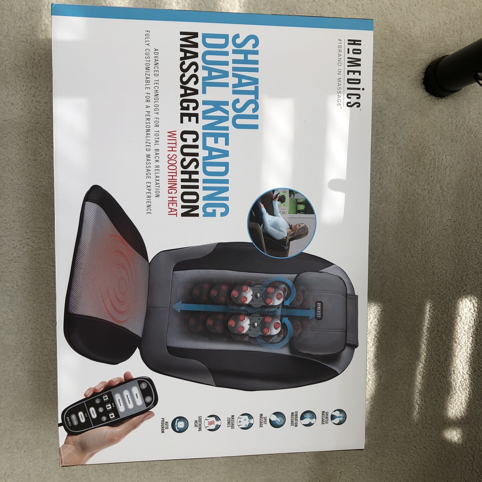 Shiatsu Homedics Dual Kneading Massage Cushion