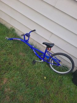 Blue Trail-A-Bike Kids Tagalong Bike Attachment