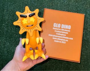 Glo Gang Chief keef x Elbo toy figure dinosaur collectible display decor 2023