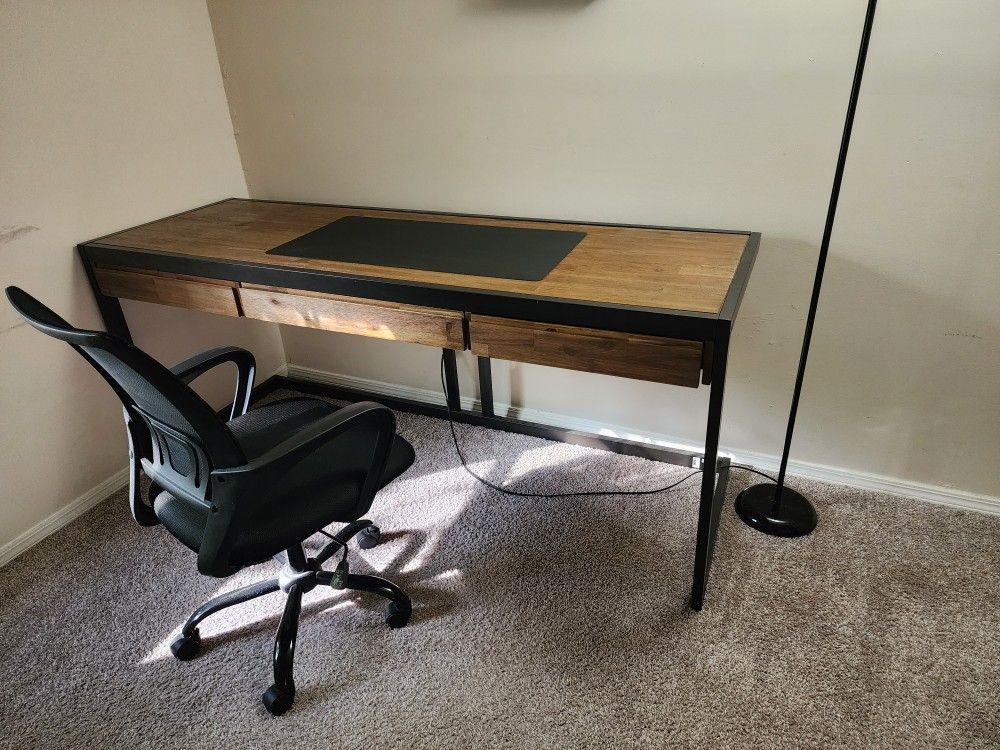 Work Desk And Office Chair 