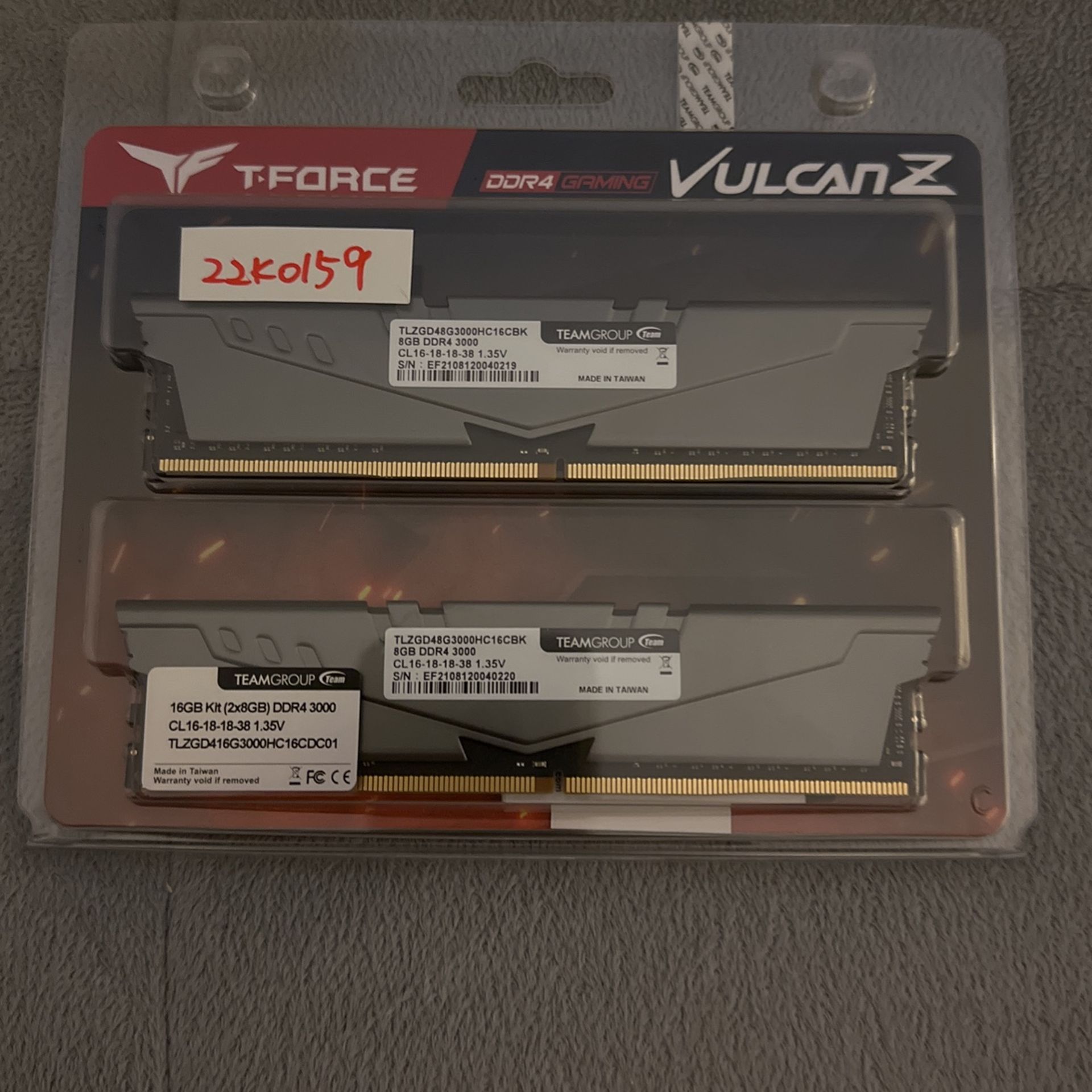 Team T-Force DDR4 3000MHZ (2x8GB) 16GB