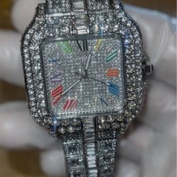 Iced-Out Luxury Diamond Watch