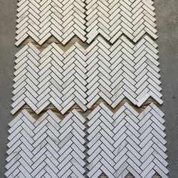 6 Sheets Herringbone Tile- Calacatta gold Avalon Tile