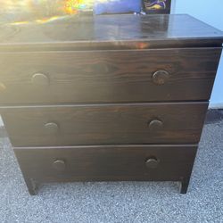 Vintage Solid Wooden Dresser  39” wide  23 1/4” deep  37” tall