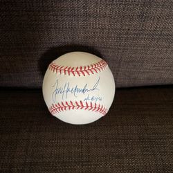 Todd Hollandsworth Dodger 1996 Rookie Of The Year Autographed Baseball