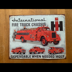 Tin fire truck picture