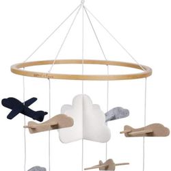 Baby Crib Mobile (Airplanes in The Clouds)