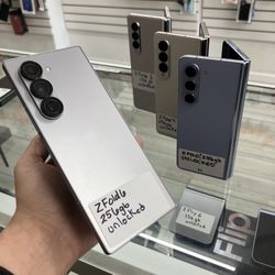 Sliver Samsung Phone Z Fold 6, Unlocked. Cash Or Cheap $50 Down