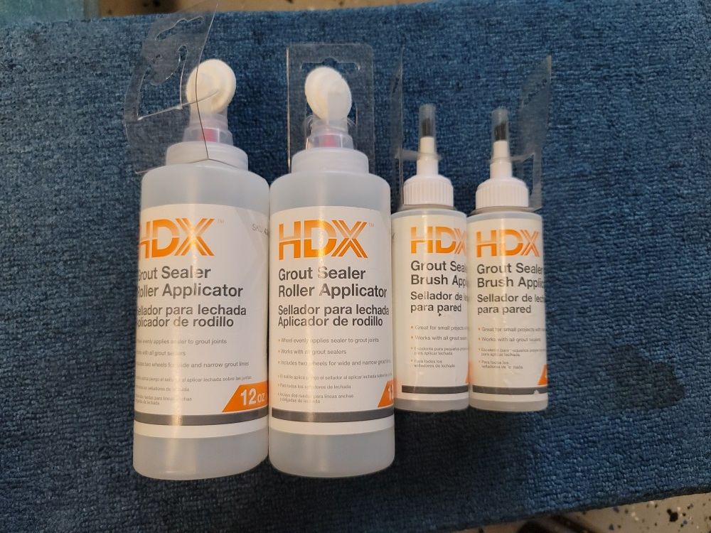 HDX Grout Sealer Brush And Roller Applicators Bottles