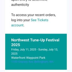 Northwest Tune Up Festival Tickets