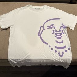 True Religion Men’s White Buddha T-Shirt Size Medium