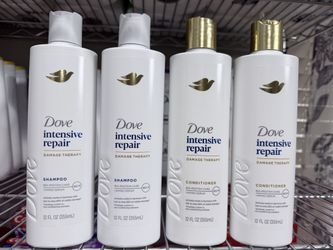 DOVE INTENSIVE REPAIR SHAMPOO & CONDITIONER 4 FOR $12.00