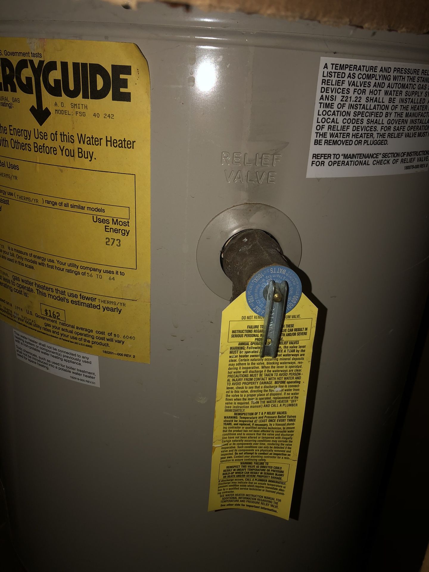 Free broken water heater