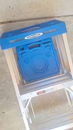 6 Ft Folding Ladder by Werner - Great Condition!