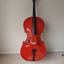 Cecilio brand 1/2 Size Cello For Students, with Bow & Soft Case