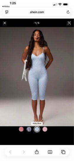 Athîral Women's Summer Casual Plaid Spaghetti Strap Jumpsuit