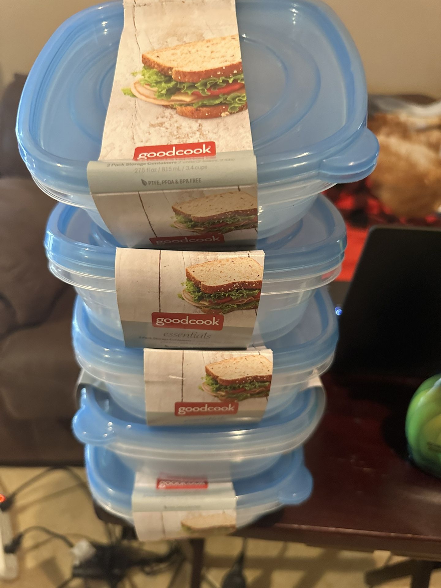 5 Brand New Packages Of Storage Containers. Total Of 10 Containers ALL FOR $5