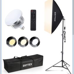 💡 Skytex 20x28” Softbox Lighting Kit – Studio Photography Light with Remote & Carry Bag (NEW)