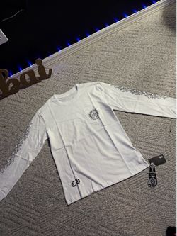 White Chrome Heart Tee