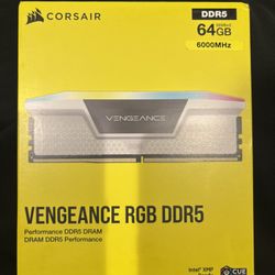 New CORSAIR VENGEANCE RGB DDR5 RAM 64GB (2x32GB) 6000MHz. Shoot Me Offer!