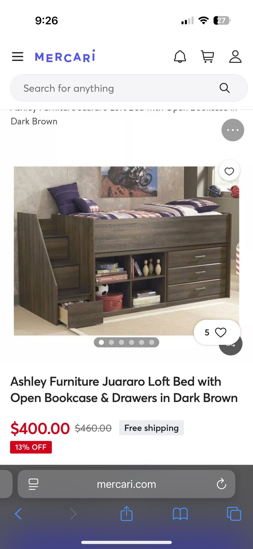 Twin Loft Bed (dissembled)