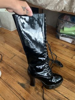 Vinyl boots