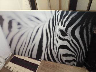 IKEA PJÄTTERYD Large Zebra Canvas Wall Art (31" x 46.5")