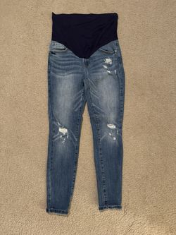 Maternity Jeans Distressed From Pink Blush