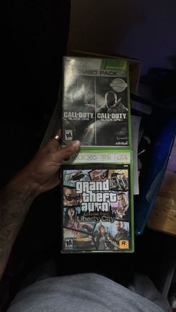 Cod black ops 1,2 and gta 4
