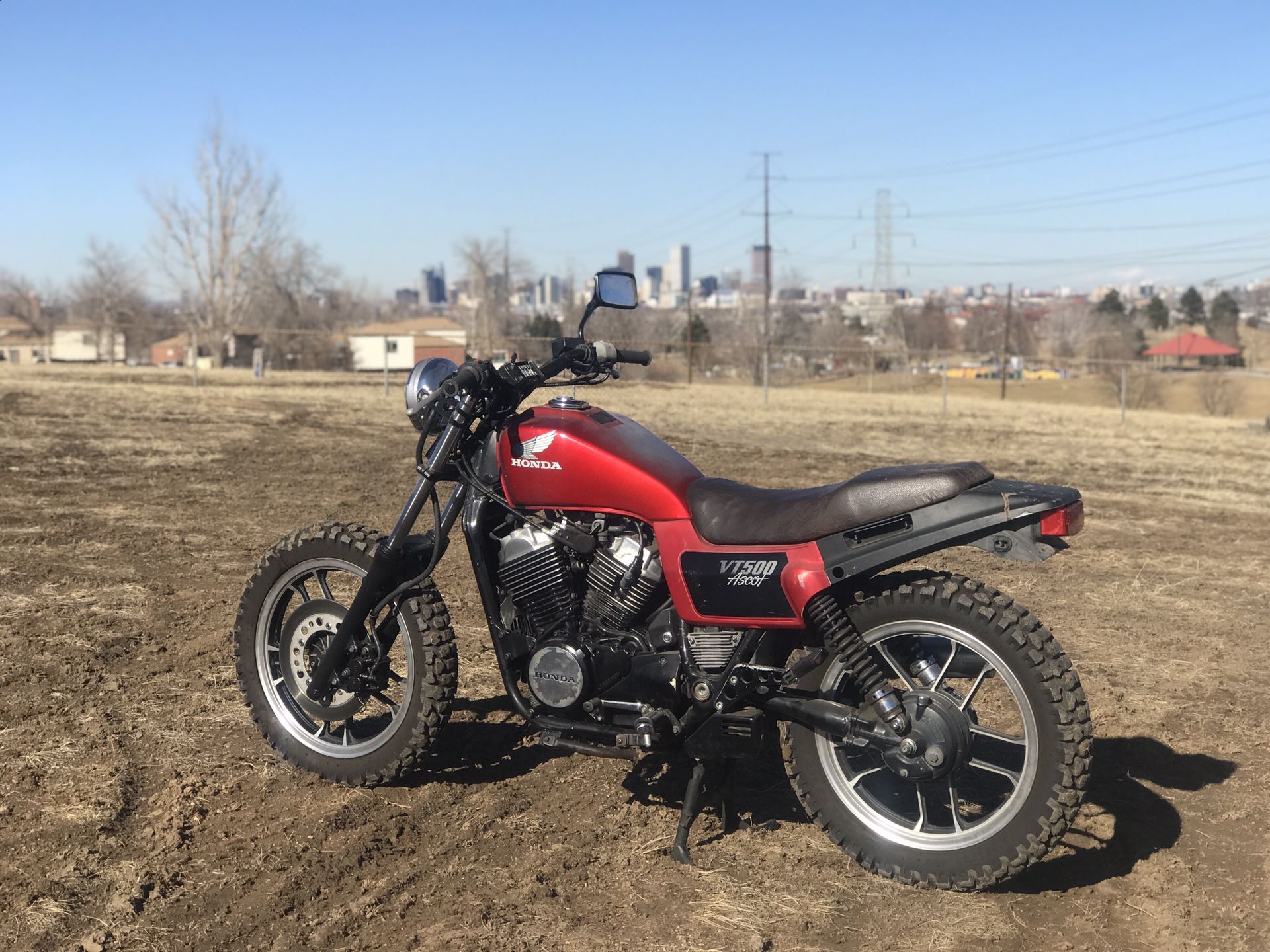 1983 Honda Ascot VT500: Runs well w/ clean Colorado title!