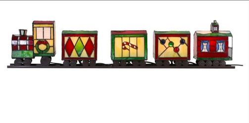 Tiffany-Style Christmas Train