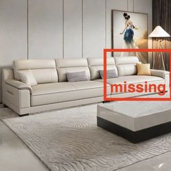 New! Walkoly Minimalist Modern Luxury Leather "Sofa Only"