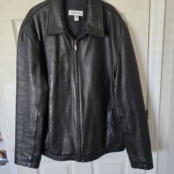 Mens Leather Bomber Jacket 