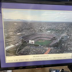 Colorado Rockies 94 First Home Game Framed Picture
