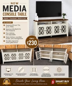 Brand new media console table dimensions pictures