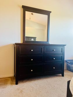 Dark Brown Wooden Dresser in Great Condition