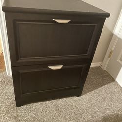 2-Drawer Espresso File Cabinet