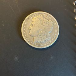 1886 O Morgan Silver Dollar