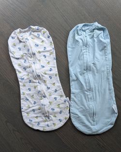 Set of 2 SwaddleMe Pods - Newborn Zip-Up Swaddles - 5-10 lbs