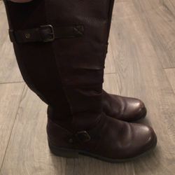 Brown Calf High Boots