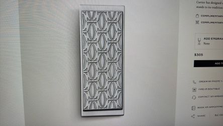brand new never used cartier money clip
