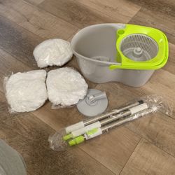 Trapeador Y Cubo Con Juego De Escurridor.