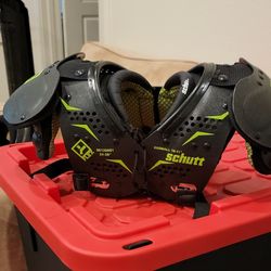 Schutt Y-Flex 2XS XXSmall Black Football Shoulder Pads Padded Adjustable