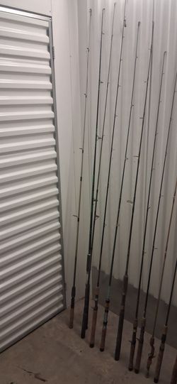 Fishing poles 1 2 5 and 10 dollars