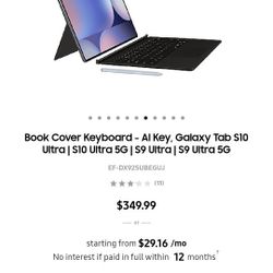Samsung Galaxy Tab Ultra AI Powered Keyboard Cover.  